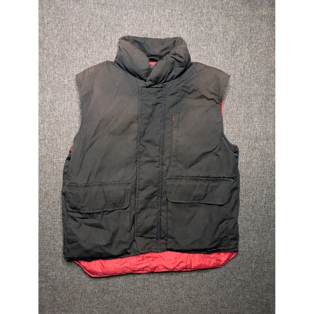 Vintage Cabelas Goose Down Puffer Vest Mens Medium Black Premium Northern Go
